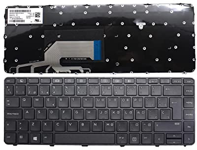PORTATIL MOVIL - Teclado de Repuesto Compatible con HP PROBOOK 430 G3 430 G4 640 G2 822338-001 (Ver Todos) Teclas Recambio Keyboard Replacement Piezas Renovar Interior Laptop PC | Fácil Instalación