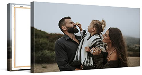 PICANOVA – Ihr Foto auf Leinwand 120x60 cm – Premium Fotoleinwand – Ihr Eigenes Bild auf Leinwand als Personalisierte Wanddeko – Wandbild mit Wunschmotiv – Leinwandbild Auf 2 cm Holz–Keilrahmen