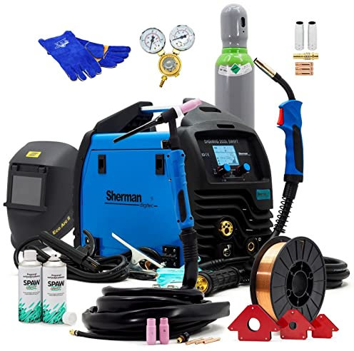 Sherman™ DIGIMIG 203L SWIFT MIG/MAG Soldador TIG 200 Amp LCD Soldadura sinergia 3 en 1