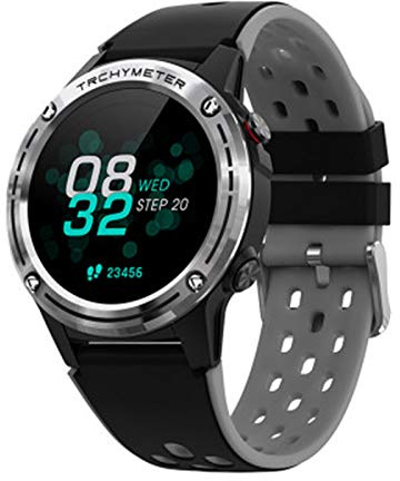 QESTO ASD M6C Smart Watch Is Suitable for Android Smart Watch GPS Waterproof Ladies Smart Watch Compass Barometer Fitness Outdoor(D)