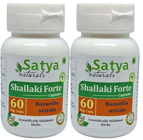 Generic Shallaki (Boswellia Serrata) Forte Capsules, 60 Count (Pack of 2)