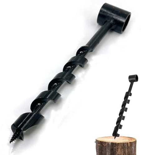 Handbohrer Bushcraft Manueller Schraubenschlüssel, Manuelle Handbohrmaschine für den außenbereich, Handbohrer, Mehrzweck schnecke, Handbohrmaschine für Holzbearbeitung, 10 x 260 mm