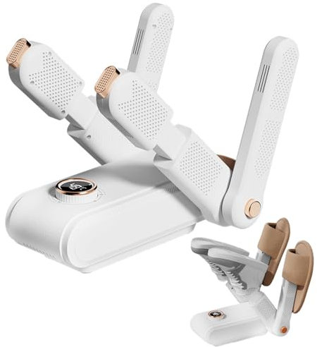 Secador de zapatos eléctrico, secador de botas, secador de botas, luz UV, calentador de zapatos, calentador de zapatos plegable con temporizador, secado rápido para zapatos, sombreros, botas de esquí