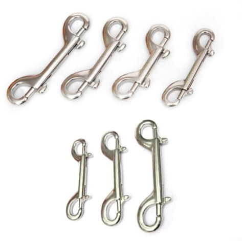 316 Edelstahl-Karabiner, Karabinerhaken mit Drehgelenk, 90/100/115 mm, einseitig, 120 mm, doppelendig, für Seilketten, Gurte, Leinen (90 mm-1)
