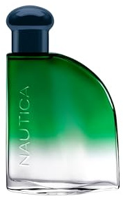 Nautica Color Green Eau de Toilette Uomo, Profumo legnoso fougère, Note di Zenzero, Geranio e Vetiver, 50 ml, 100 ml