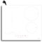 Karinear Placa de inducción 4 fuegos blanca 60 cm zonas flexibles, Booster, Control por deslizamiento y toque, Temporizador, Bloqueo para niños, 220V-240V, 3500W, Con enchufe