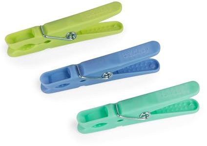 Beldray Steady-Grip Clothes Pegs, 100 Pack, Secure Grip | Recycled Plastic Construction, Moisture And Rust Resistant, Gentle On Delicates, Outdoor Washing Line Use, Strong Hold