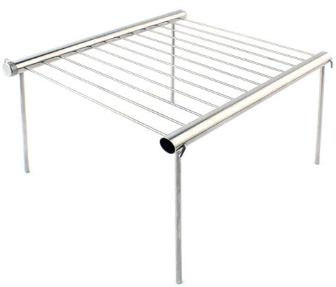Tragbarer Edelstahl-Grill, kompakt, zusammenklappbar, Mini-Tasche, Holzkohlegrill, Grillzubehör für Zuhause, Park, Camping, Rucksackreisen