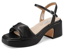 QUEEN HELENA Sandali con Tacco Zatteroni Casual Donna ZM9979 (Nero, Sistema Taglie Calzature EU, Adulto, Donna, Numero, Media, 37)