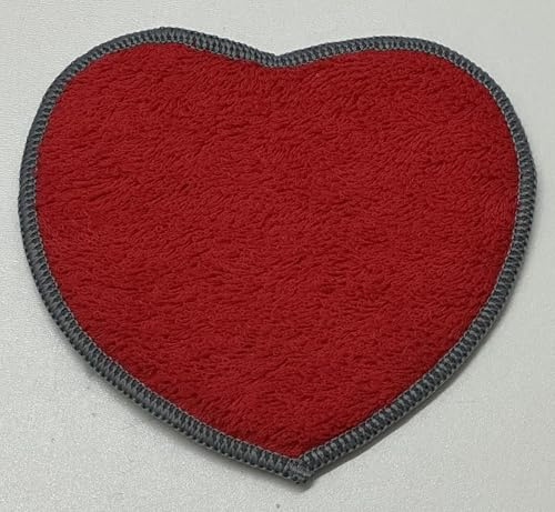 proWIN Duo PAD Hurricane Heart 14 cm x 14 cm rot/anthrazit