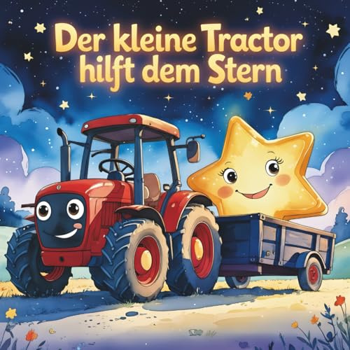 Der kleine Traktor hilft dem Stern: Magische Gutenachtgeschichte und Einschlafbuch über Mut und Freundschaft – Vorlesebuch ab 2 Jahren