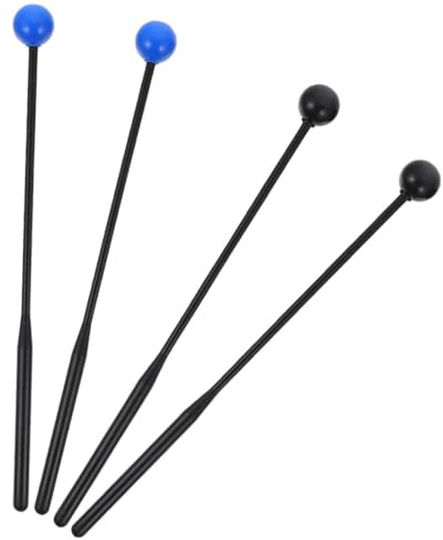 ARTSEWPLY 2 Paare Xylophon Mallets Gummi Percussion Schlägel für Marimba Xylophon Trommelstab Musikinstrument Zubehör Robust Sicher Langlebig Geeignet