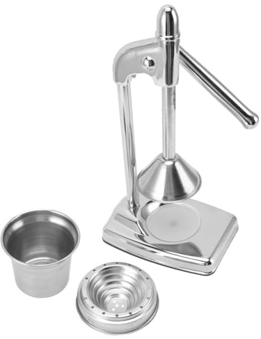 Adfaga Spremiagrumi manuale in acciaio inossidabile 304 minimalista compatto ed ergonomico con manico in gomma spremifrutta per uso domestico e ristorante durevole facile da riporr