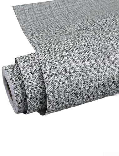 Elegante adesivo da parete in PVC, 40 cm x 1000 cm, grigio scuro, per soggiorno o camera da letto, comoda pulizia e uso di lunga durata