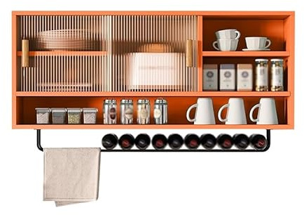 Väggmonterat skjutdörrskåp i akryl snygg förvaringslösning för kök vardagsrum matsal och badrum modern design platsbesparande organiseringsenhet