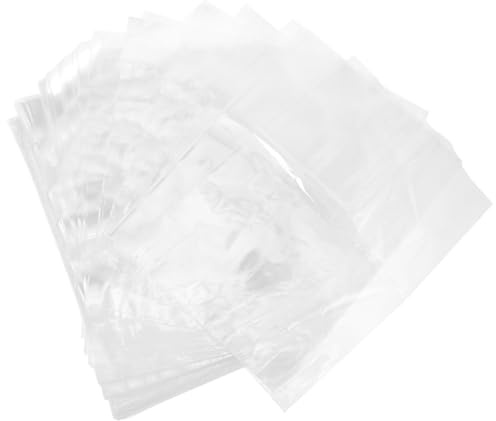 Amosfun Lot de 100 Paquet Thermorétractables Transparents en Pvc 25x18 Cm pour Emballage et Protection, Film Rétractable Polyvalent pour Présents, Conservation et Stockage