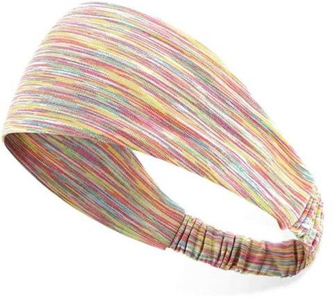 Stirnband Mehrfarbiges Sport-Stirnband, Schweißband for Outdoor-Übungen, Laufen, Yoga, Männer und Frauen(Multicolor)