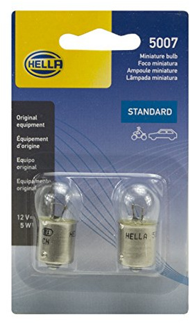 Hella 5007TB Standard Miniature Bulb, 2 Pack