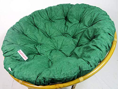 Rattani - Polster, Kissen, Auflage, Ersatzpolster für Rattan Papasansessel, Stoff Nuevo Loneta, D 110 cm, Made in EU