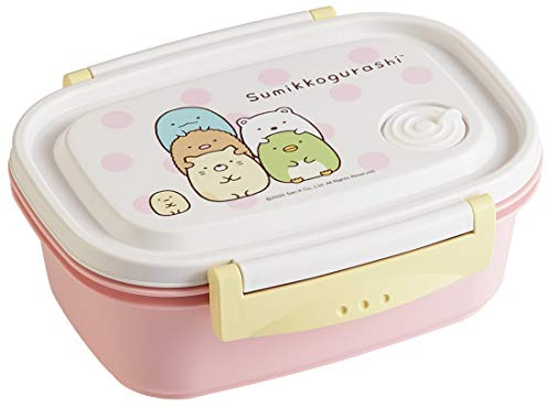 SKATER Bento Box Kawaii Rose Sumikko Gurashi Boîte de rangement facile et légère pour repas Taille M