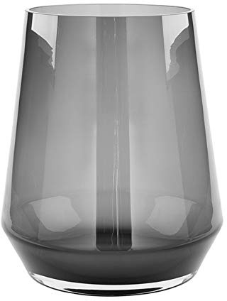 Fink [DL] Linea, Vase, Windlicht, Glas, glatt, grau, L. 24 cm, B. 24 cm, H. 28 cm, D. 24 cm