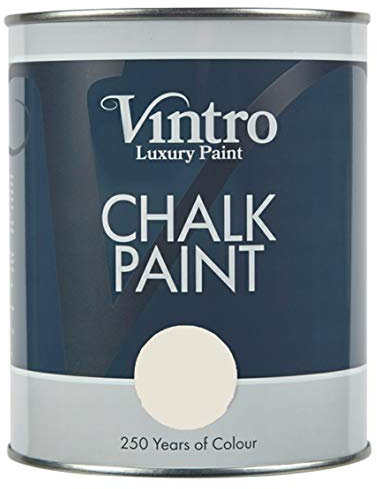 Vintro | Light Peach Chalk Paint | Furniture Paint | Shabby Chic | Upcycle | Decorate | Ultra Matt Finish | 1 Litre (Autumn Glow)