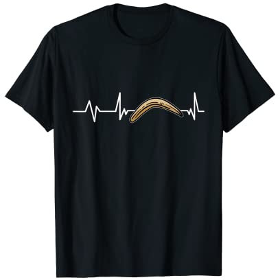 Bumerang Herzschlag Bumerang Geschenk Bumerang T-Shirt