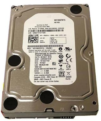 MIDTY Quasi HDD per 1TB 3.5 SATA 64MB 7200RPM per disco rigido interno per server HDD per 50XV4 050XV4 WD1002FBYS