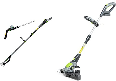 Murray IQ18PSH 18V Li-Ion Cordless 20cm Pole Saw & 41cm Hedge Trimmer 2-in-1 & 18V Lithium-Ion Grass Trimmer Body IQ18GT, Powered by Briggs & Stratton, 30cm Cutting Width