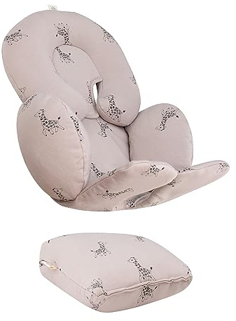 JYOKO KIDS kudde babyinsats för bilbarnstol och barnvagnar (Giraffe, Huvud-, kropp- och ryggstöd 3 stycken)