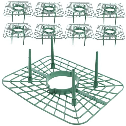 Kisangel 10 Pièces Supports pour Cultures De Fruits Plastique pour Légumes Et Plantes Grimpantes Tuteur De Culture Cadre De Plantation Kit pour Jardin Et Balcon