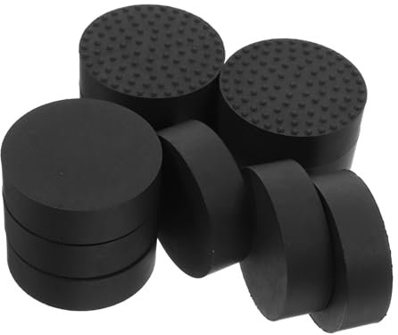 SUPVOX 12 Piedini in Gomma per Vasi da Fiori da Esterno per Terrazze Interni Inserti Neri Robusti E Antiscivolo