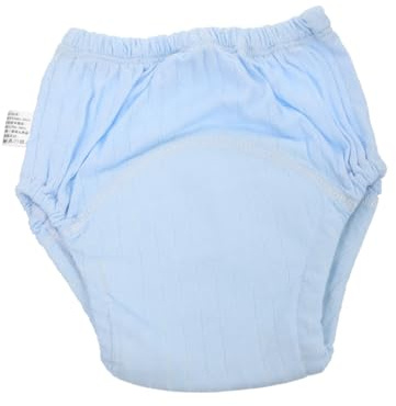 Atmungsaktive Töpfchentrainingshose für Neugeborene, Baumwolle Blau | Wiederverwendbar, aus Baumwolle, Bequeme Passform, Auslaufschützend, für Babys und Kleinkinder