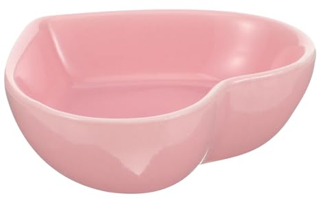 POPETPOP Pet Bowl Hamster Small Bowl Kitten Kennel Dog Water Dispenser Hamsters Pet Food Bowls Water Fountain Indoor Cage Guinea Pig Plate Guinea Pig Dog Rabbit Pink Ceramics