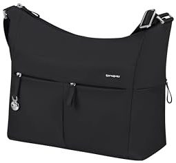 Samsonite Move 5.0 - Borsa a tracolla M con molti scomparti, 33 cm, 11 L, nera (Nero)
