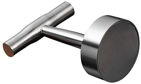Toyvian Presse à Hamburger en Acier Inoxydable Argenté, Antiadhésive et Facile à Utiliser, Outil Circulaire pour Écraser Les Hamburgers sur Plaque de Cuisson