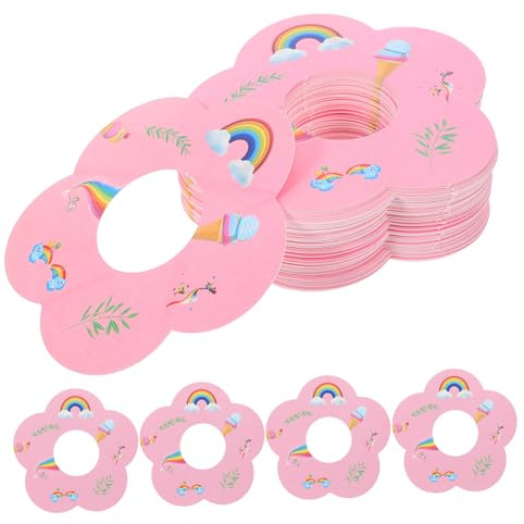 BESPORTBLE 100pcs Drip Paper Tray for Popsicles Ice Cone Holder Drip Catcher for Boys and Girls Ice Cream Treats and No Mess Dining Experience