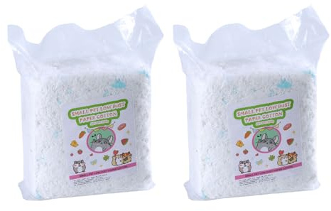 TingHaoO Weiche und sichere Papiereinstreu für kleine Haustiere, kontrolliert Gerüche und verbessert Käfigdekoration, 450 g Kapazität, Kleintierstreu