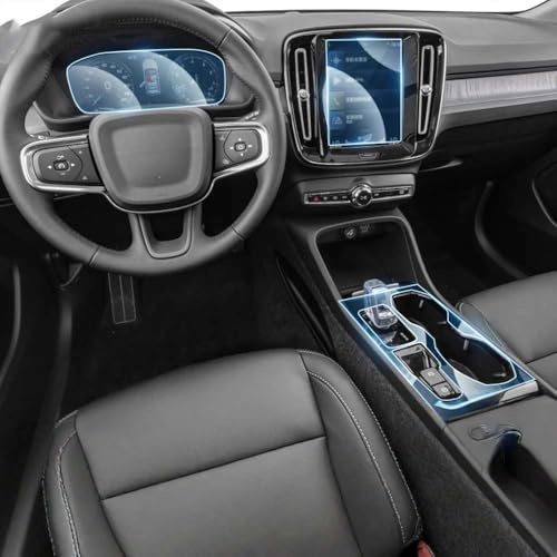 Car Dashboard GPS Navigation Instrument Screen Key Interior Protective Film Antiscratch TPU, For VOLVO XC40 2021-2024 Sticker PPF