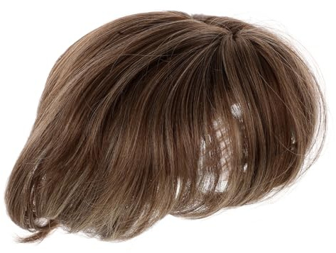 MUCKLILY Haarteil für Damen mit Volumen Atmungsaktivem Material und Schickem Kurzhaar-design für Natürliche Frisuren und Kaschiert Graue Haare