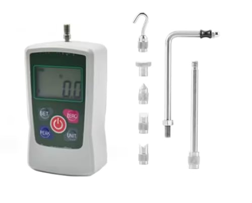 Awwertse Misuratore di di Trazione 50N/11LB 5Kg/180Oz per Insegnamento Scolastico, Dinamometro con Grande Schermo LCD per Meccanica, Misuratore Dynaforce.