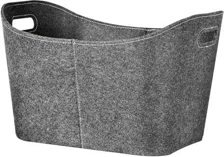 FIREFIX 825/F Kaminholztasche aus Filz (anthrazit) mit Griffen, 560 x 420 x 350 mm (BxTxH)