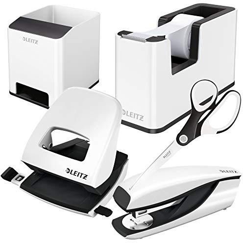 Leitz Wow Sound Stifteköcher mit Soundverstärkungsfunktion, Black Set