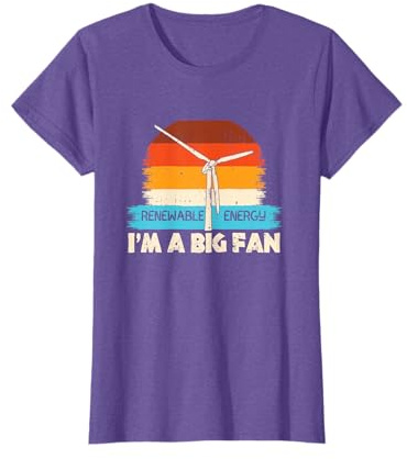 I'm A Big Fan Renewable Energy Wind Turbine Vintage Windmill T-Shirt