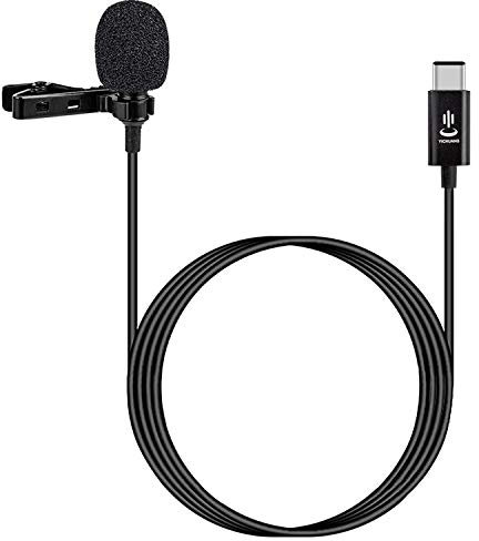 Microfono LLD YC-LM10 USB-C/Type-C Riduzione del Rumore Intelligente Condensatore Microfono Lavalier, Lunghezza del Cavo: 1,5 m .Altoparlante Bluetooth Wireless con Doppio microfoni