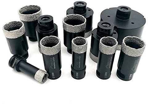 XYXXBB Porcelain Tile Foro ha veduto M14 Discussione Crown - 1pc Vuoto brasato Diamante Dry Drilling Bit Granito Marmo carotatrice Bits (Hole Diameter : 100mm)