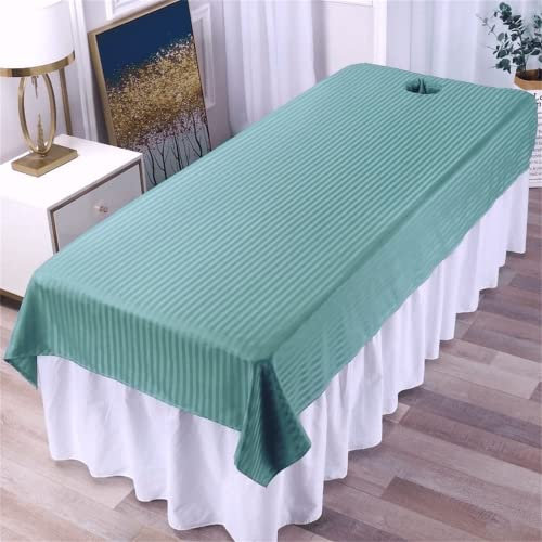 Anti-ausrutschen Massageliege-Laken Wasserdicht Massageliegen-bezug Waschbar Schönheitsmassage-spa Couch-Abdeckung Mehrweg Massageliegen-bettlaken Mit Atemloch-A 47x87inch(120x220cm)
