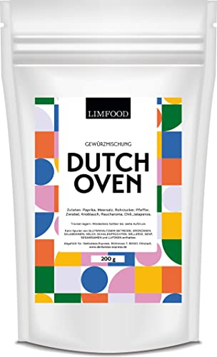 Limfood | 200g Dutch Oven Gewürzmischung - Gewürz für Schichtfleisch, BBQ, Fleisch, zum marinieren, grillen und kochen