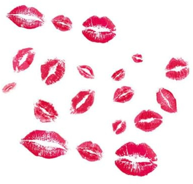 DOITOOL Rote Lippen Romantische Wandaufkleber - Valentinstag Kussmund Wandtattoo - Abziehbarer Selbstklebender Liebes Aufkleber für Schlafzimmer Wohnzimmer Hochzeit und Jahrestag Dekoration
