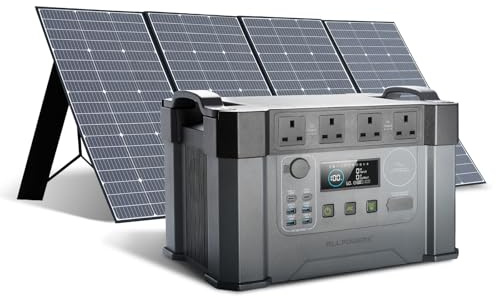 ALLPOWERS S2000 PRO Portable Power Station + SP037 400W Solar Panel,1451Wh 2700W (AC+DC) /100W USB-C Output, 1.5 Hr Fast Charge Solar Generator for Home Backup, Power Outage, Outdoor Camping